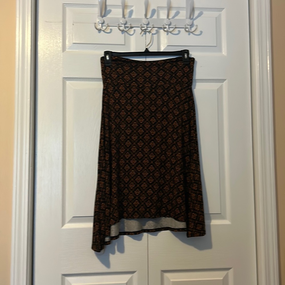 Hi Low LulaRoe Skirt size medium black and orange
